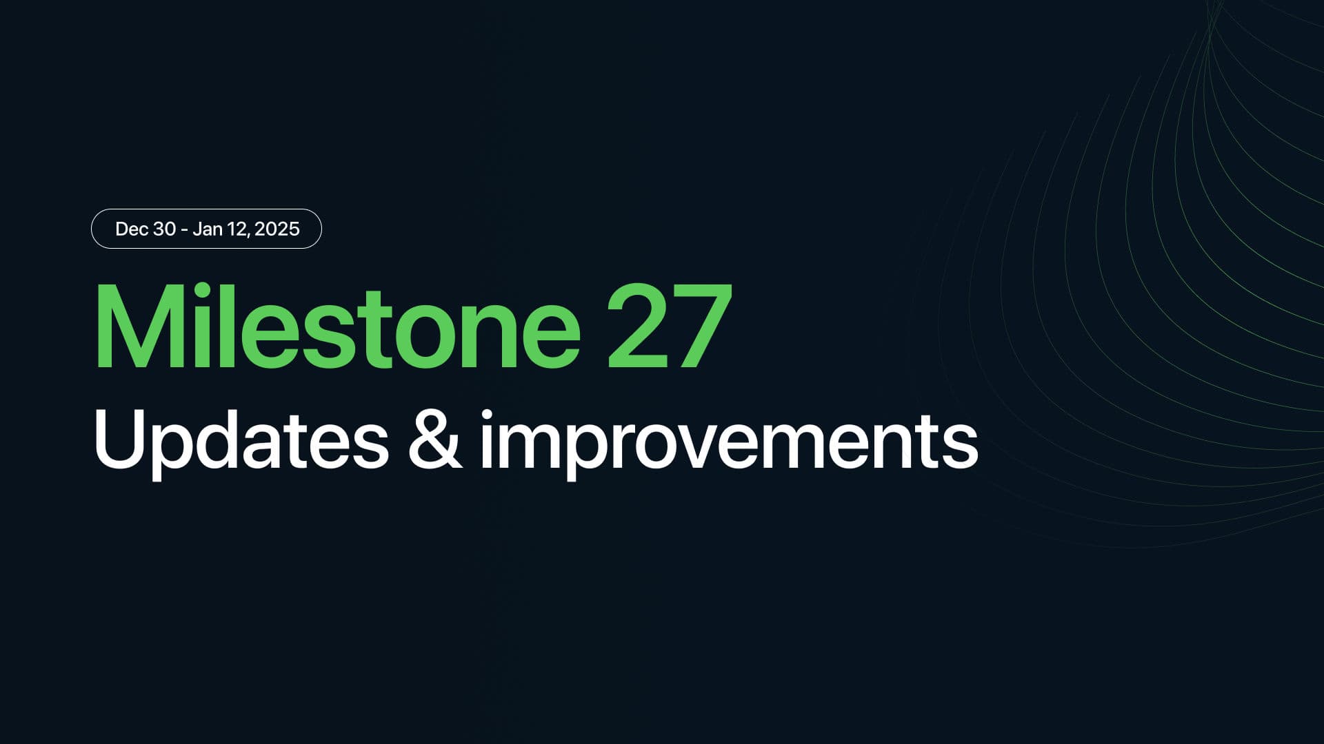 Milestone M27 - filtering form, matrix response and more