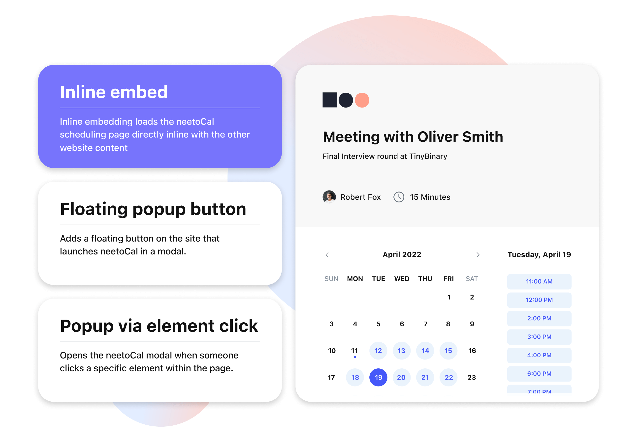 Embed Booking Page