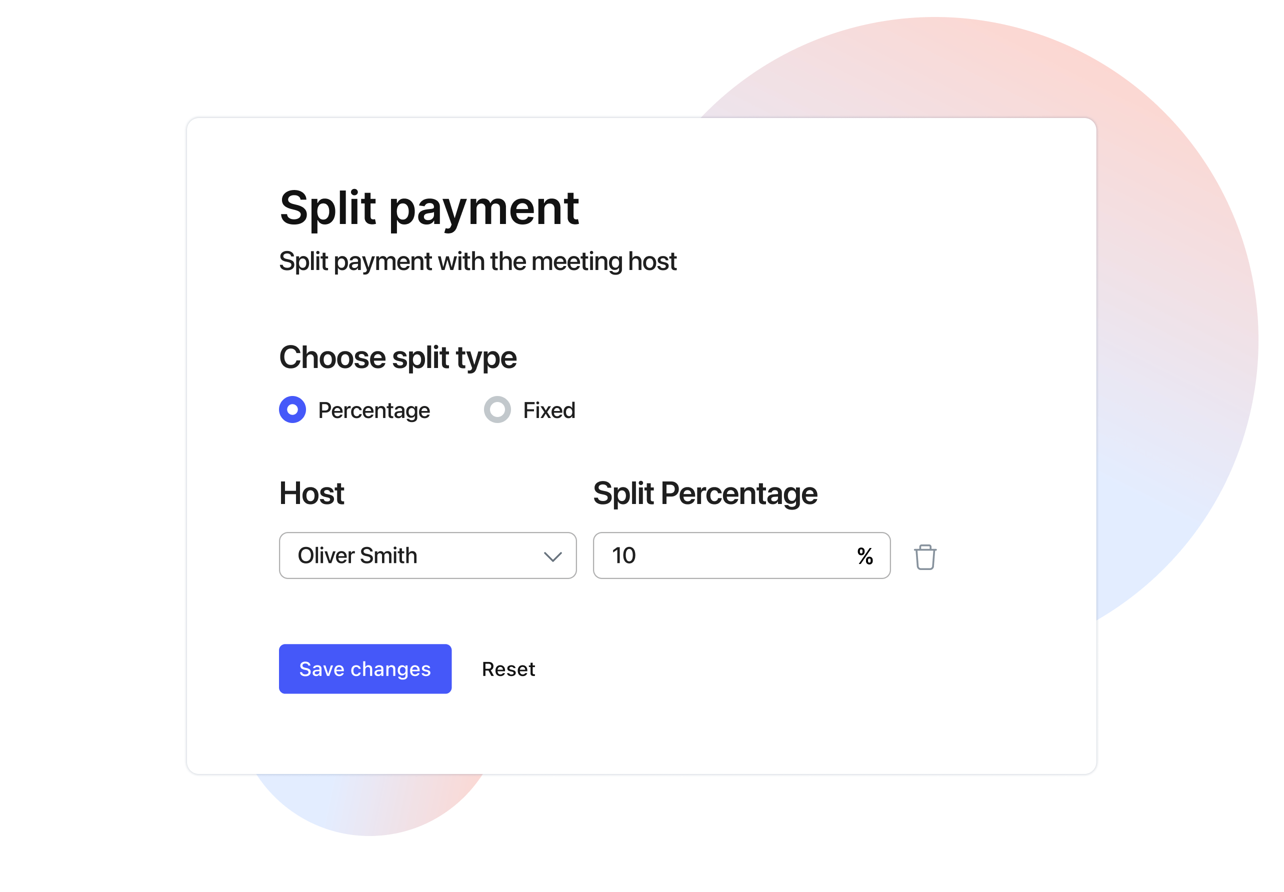 Payment Splitting